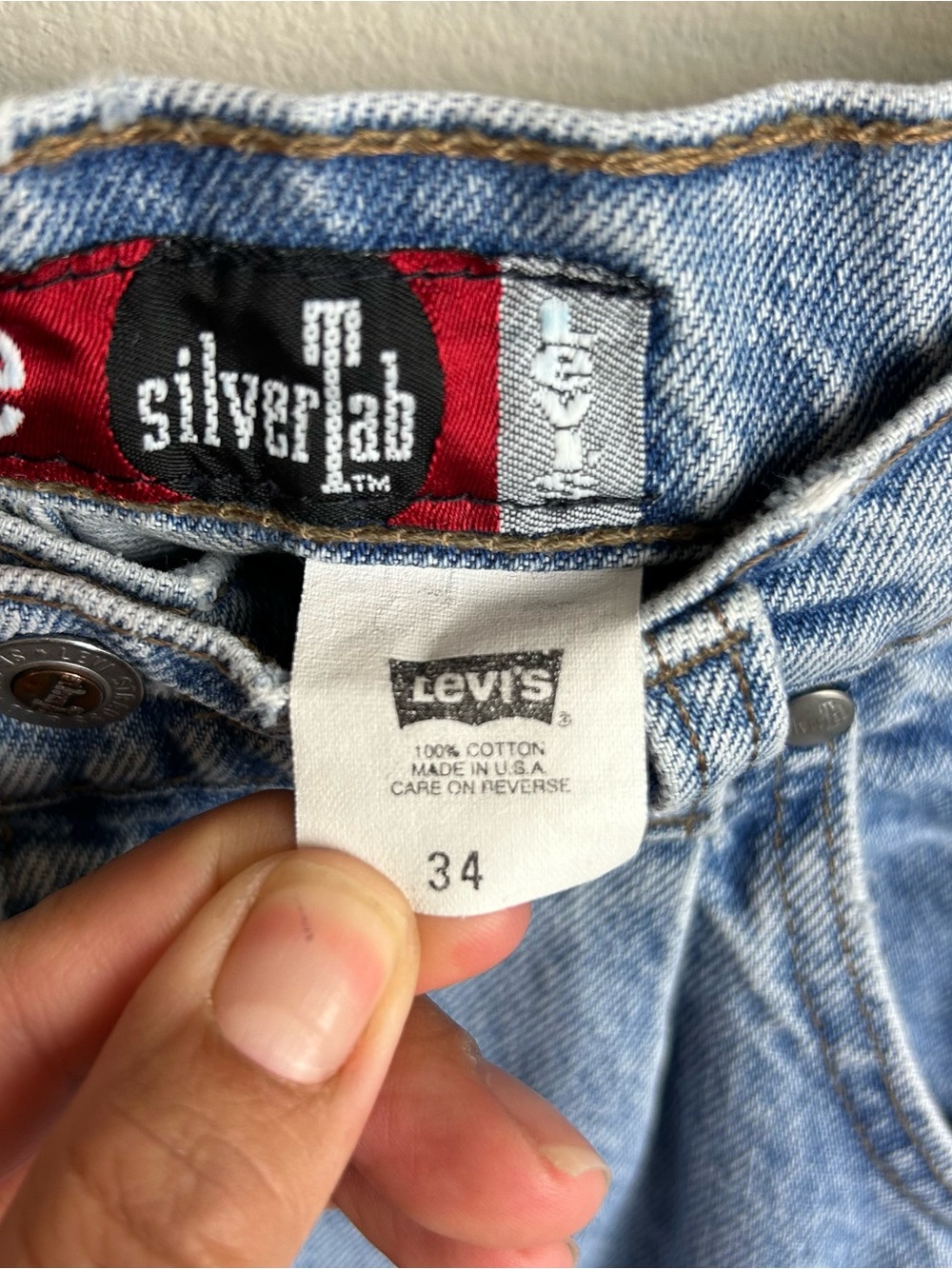 Levi's Silver Tab Loose Fit Vintage Jorts 90's | Levi's | W34 - Picture 6 of 10